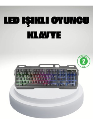 Flamex Rgb Işıklı Oyuncu Klavye Mouse Seti – Türkçe Q Ayarlanabilir Dpı Ergonomik ve Dayanıklı Tas