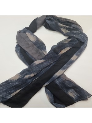 vitvit Erkek Renk Bloklu Çizgili Moda Yumuşak Günlük Atkı Kaşkol