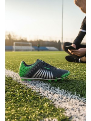 Enoch Polygon-Flow Geometrik Desenli Profesyonel Halı Saha Ayakkabısı