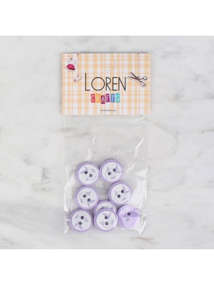 Akıllı Durak Loren Crafts 8 Li Balık Lila - 573