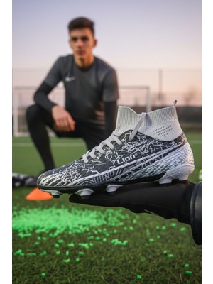 Enoch Profesyonel Bilek Destekli ve Karmaşık Grafik Desenli Çivili Krampon