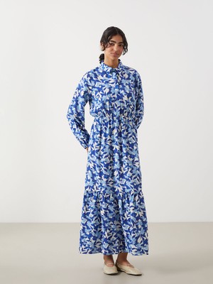 Lc Waikiki Yeni Sezon Gömlek Yaka Desenli Elbise