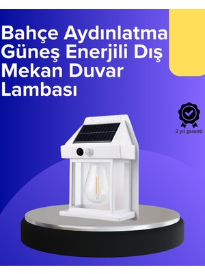 Sepetink Güneş Enerjili Hareket Sensörlü Duvar Lambası