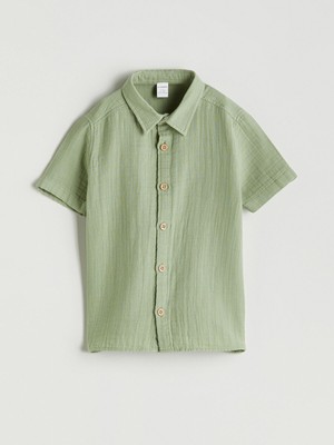 Lc Waikiki Yeni Sezon Basic Pamuklu Erkek Çocuk Gömlek