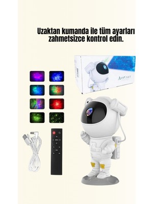 Sepetink Yıldız ve Ay Efektli Uzaktan Kumandalı Projeksiyon Lamba