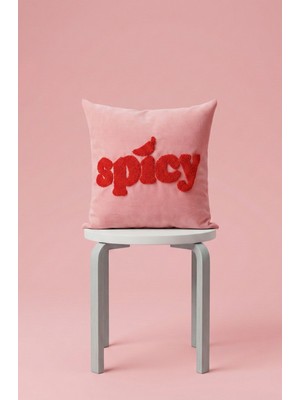 Maharat Spicy Desenli Tasarım Punch Kırlent Kılıfı Yastık Kılıfı