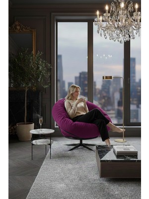 AVYNA Calma™ 360 Derece Dönen Mekanizmalı Tekli Koltuk Berjer & Yatak Olabilen Minder - Ithal Kumaş