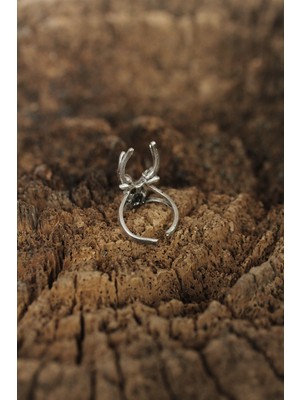 Calperia Ayarlanabilir Boynuz Tasarımlı Erkek Yüzük - TJ-EY374