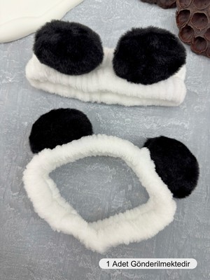 Peluş Panda Makyaj Bandana