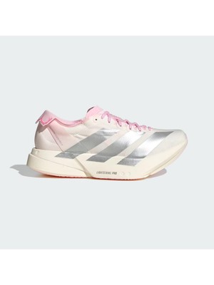 adidas Adizero Adios Pro 4 Kadın Beyaz Koşu Ayakkabısı.-