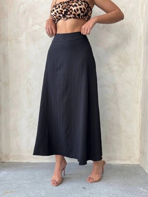 Zengezur Mall Snmswrld Uzun Astarlı Etek S255043 Siyah (Beden: S)