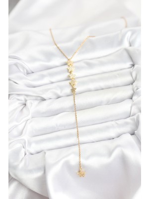 Calperia 316L Çelik Zincir Gold Renk Yıldız Model Y Kolye - TJ-BKO10660