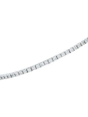 Heugers 925 Ayar Gümüş 18CM 0,035CT Gümüş Suyolu Bileklik