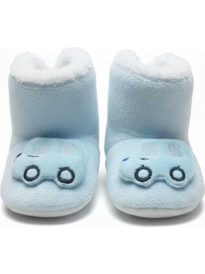 Erteks Bebek Panduf Mavi Araba