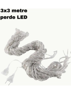 FRY 3x3 LED Işık Perdesi Şelale Model Iç Dış Mekân Dekorasyonu
