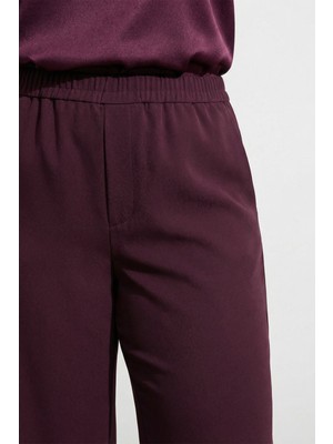 Myline Beli Lastikli Geniş Paça Pantolon