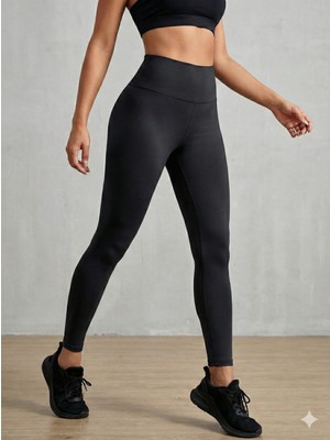 Şardonlu Yüksek Bel Toparlayıcı Tayt