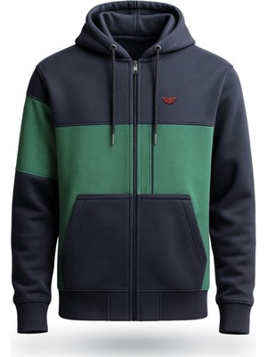 Tarrzzcom Erkek - Kadın Fermuarlı Kapüşonlu Sweatshirt 3 Iplik %100 Pamuk Cepli Fermuarlı Hırka