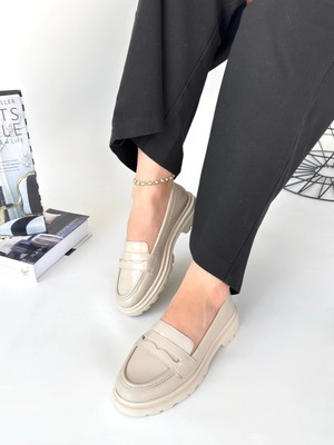 Flamex Narli Bej Rugan Oxford Ayakkabı