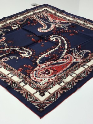 Balse Sura Ipek Eşarp Lacivert Bordo 5019-1