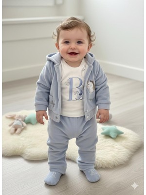 Efemkids 3-6 Ay Desenli Bebek Takımı 3lü Desenli Terleme Yapmaz Yenidoğan Bebek