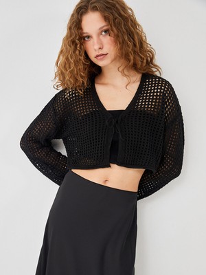 Lc Waikiki Yeni Sezon V Yaka Ajurlu Kadın Triko Hırka