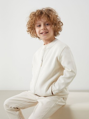 Lc Waikiki Yeni Sezon Basic Erkek Çocuk Fermuarlı Sweatshirt