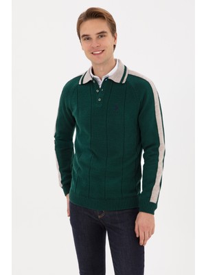 U.s. Polo Assn. Erkek Koyu Yeşil Kazak /triko 50315043-VR079