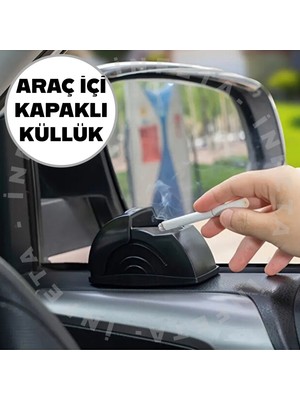 İnfeta Araç İçi Küllük Metal Hazneli Sürgülü Kapaklı Koku Bırakmaz 1 Parça Tekil Ürün