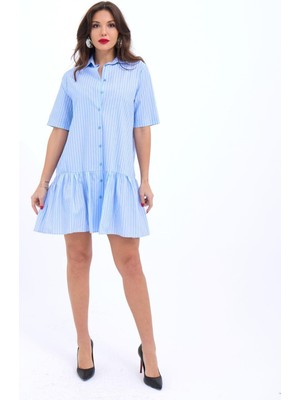 Etiler Collection 6934 Elbise-Denver Çizgili