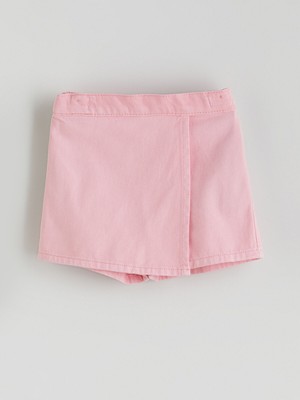 Lc Waikiki Yeni Sezon Basic Kız Çocuk Denim Görünümlü Şort Etek