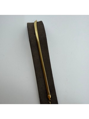 Mare Accessories Italyan Yassı Ezme Zincir Çelik Bileklik