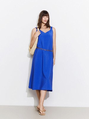 Lc Waikiki Yeni Sezon V Yaka Askılı Kadın Elbise