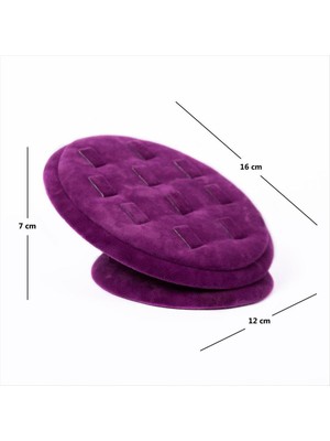 Flamex Oval Anfora Kumaş Kaplamalı Yüzük Standı