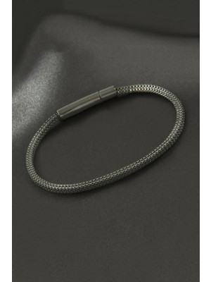 Flamex Kare Kobra Zincir Lüks Çelik Bileklik