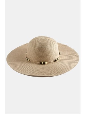 Flamex Boncuk Hasır Şapka