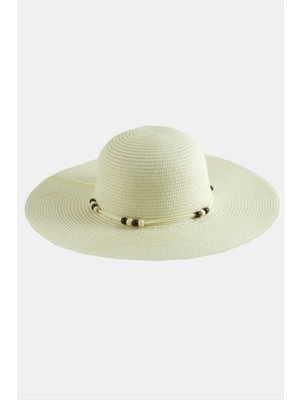 Flamex Boncuk Hasır Şapka