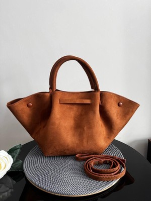 Ges Shop Kadın Taba Süvet Omuz Çanta