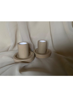 MumKusag Kum Beji Beton Şamdan 2'li