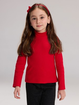 Lc Waikiki Yeni Sezon Dik Yaka Kız Çocuk Tişört