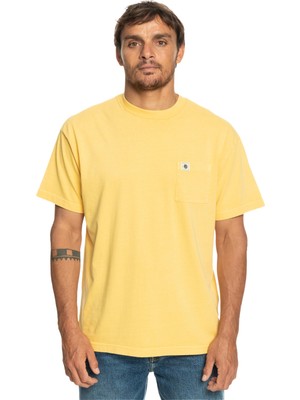 Quiksilver Naturaldye Erkek Sarı Tişört