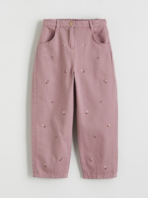 Lc Waikiki Yeni Sezon Beli Lastikli Çiçekli Kız Çocuk Pantolon