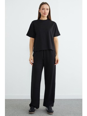 FullaModa Basic Kısa Kollu Modal 2 Li Takım