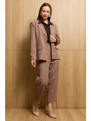 FullaModa Omuz Vatkalı Çimalı Pensli 2 Li Takım