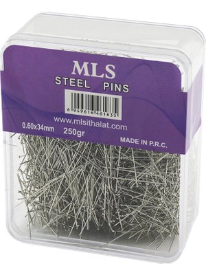 Flamex Toplu Iğne  0.60X34MM   250GR   Şeffaf Mika Kristal Pls.kutulu Ambalaj (5047)