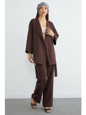 FullaModa Fullamodest Beli Kuşaklı Çimalı 2 Li Takı M