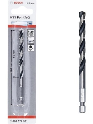 SHC4200 Mey Ithalat® Pointteq Altıgen Şaftlı Hss Matkap Ucu 7 mm