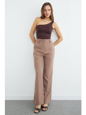 FullaModa Basic Tek Kol Crop Bluz