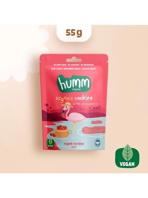 SHC4200 Mey Ithalat® Organik Vegan Çilekli Kurabiye 55 gr