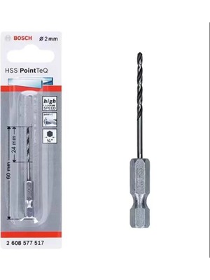 SHC4200 Mey Ithalat® Pointteq Altıgen Şaftlı Hss Matkap Ucu 2 mm